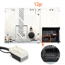 Moonet Car MP3 CD Changer USB AUX Input Adapter for Audi & Volkswagen Tiguan Touran T5 Golf Passat Skoda (12pin)