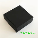 24Pcs Black Cardboard Packaging Boxes  Jewelry  Boxes Multiple Sizes Aircraft Gift Box Black Handmade Soap Packaging Boxes