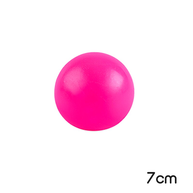 1pc TPR Decompression Ball Sticky Squash Ball Suction Decompression Toy Sticky Target Ball Children's Toy Response capability