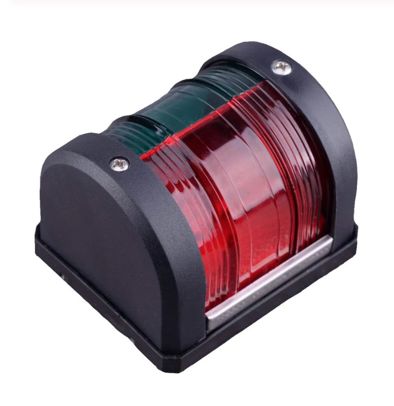 ISURE MARINE 12V LED Red & Green Bow Navigation Signal Light Lamp For Boat Yacht