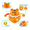 Educational Baby Toys Cartoon Animals Tumbler Baby Rattle Soft Gum Teether Newborn Infant Toys Development Rattles For Baby