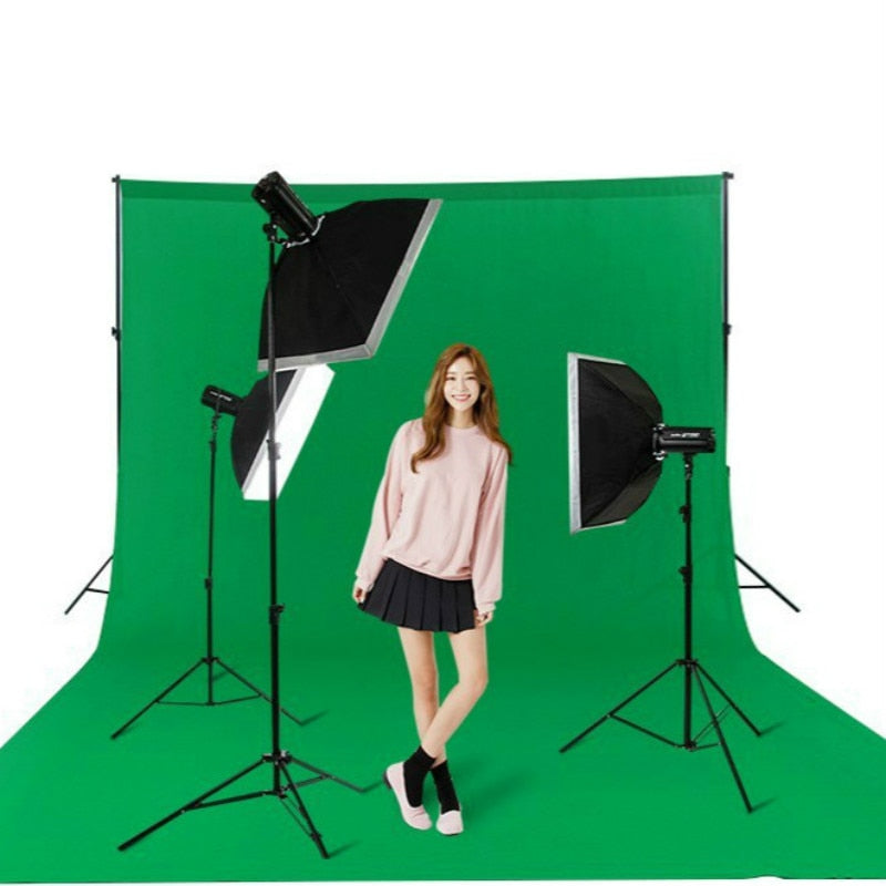 Photography Backdrops Green Screen Chromakey Shooting Background Cloth Polyester Cotton Photo Studio Blue White Black 3X1/2/4/6M