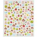 42Model Sticker Nail Decal 3D Adhesive Patch,Smile/Animal/Flower Nail Art Decorations Manicure Sticker Easter Day Design Decal-