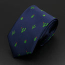Trendy Design Men's Microfiber Jacquard Necktie Animal Plant Skull Flower Woven Tie Wedding Party Father's Day Birthday Gift