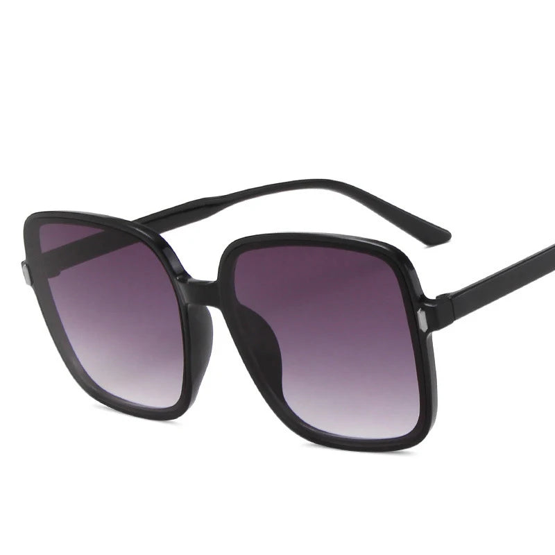 Vintage Oversize Square Sunglasses Women Luxury Brand Big Frame Women Sun Glasses Black Fashion Gradient Female Glasses Oculos