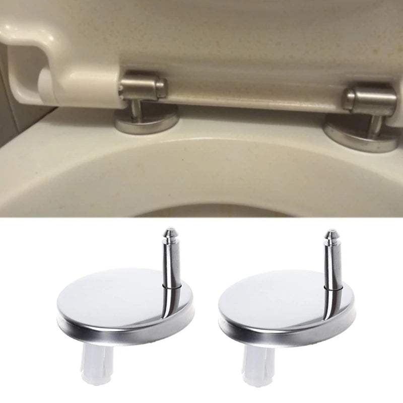 2Pcs Top Fix WC Toilet Hinges Fittings Quick Release Cover Hinge Screw CY129