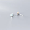 MODIAN Blue Enamel Lovely Tiny Shell Stud Earring for Women Fashion 925 Sterling Silver Animal Ear Pin Fine Jewelry Accessoriees