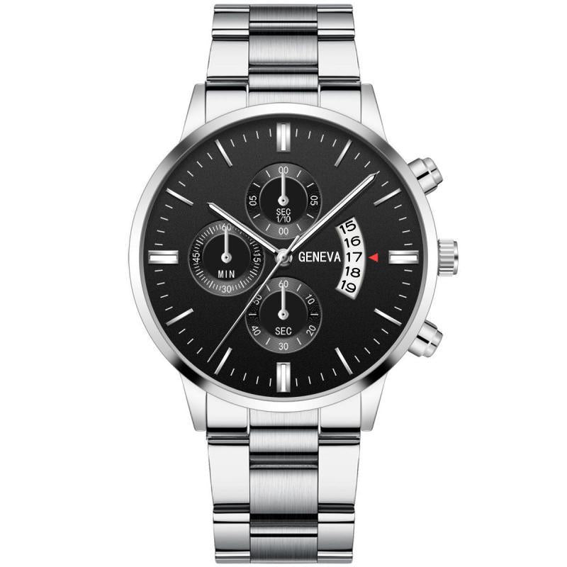 Men Watch New Calendar Military Quartz Wristwatches Steel Saat Luxury Watches Sport Men&