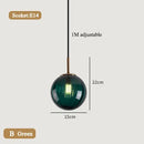 Modern Glass Pendant Lights Gold Black Hanging Lamps For Ceiling Dining Table Bedroom Dining Room Glass Ball Pendant Lighting