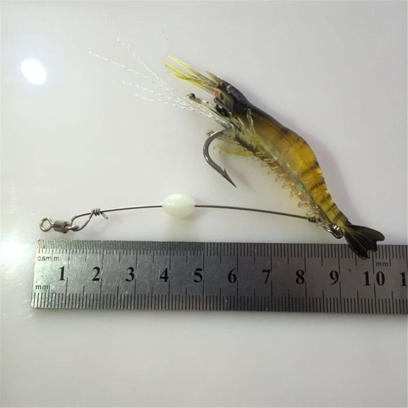 12pcs/lot Classic 9cm 6g Soft Fishing Lures Fake Shrimp Floating Soft  Bait Artificial Silicone Shrimp with Hook Fishing Tackle