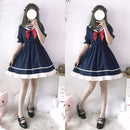 Summer Short Sleeve Gothic Lolita Dress Harajuku Street Fashion Cross Cosplay Female Bow Dress Japanese Soft Sister Style Dress
