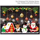 Christmas Window Stickers Merry Christmas Decorations For Home 2024 Christmas Wall Sticker Kids Wall Decals Happy New Year 2025