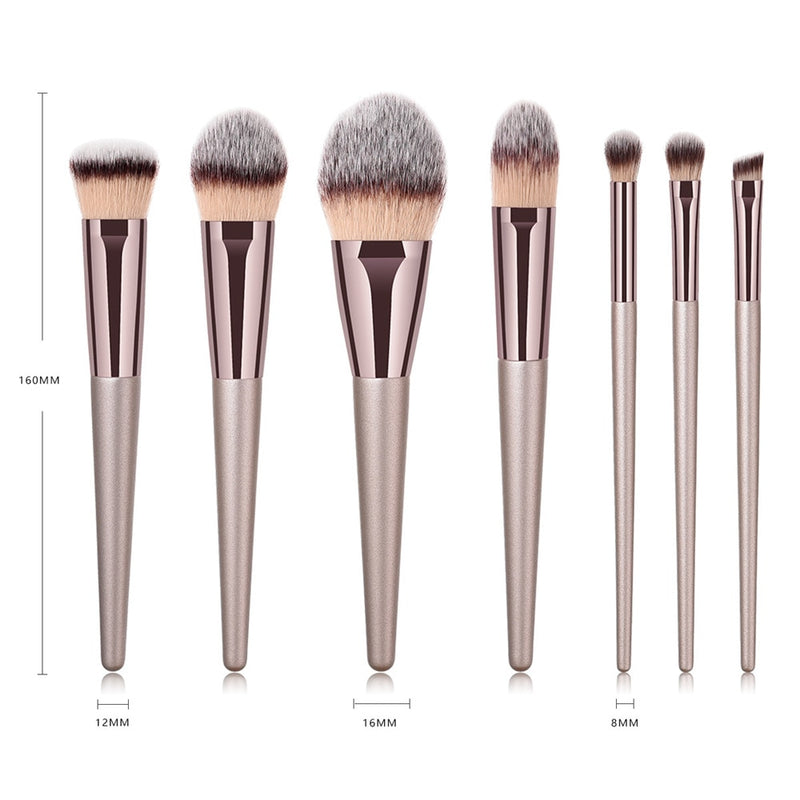 FLD 5/10pcs Super Soft Desiger Makeup Brushes Foundation Powder Blush Eyeshadow Blending Cosmetic Set Tools Brochas Maquillaje