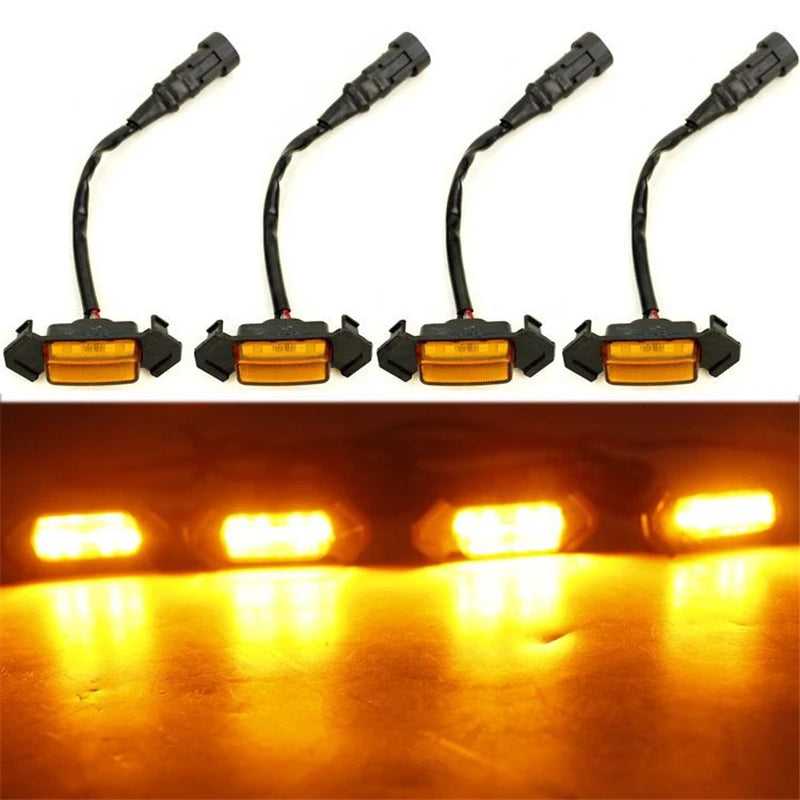 Waterproof Amber / White LED Front Grille Lighting Kit For car 2016-2020 Toyota Tacoma Fso police lights Fso Auto Flashers