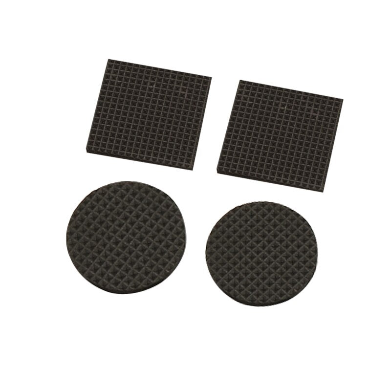 Self Adhesive Furniture Leg Feet Rug Felt Pads Anti Slip Mat Bumper Damper for Chair Table Protector Hardware Round Square Black