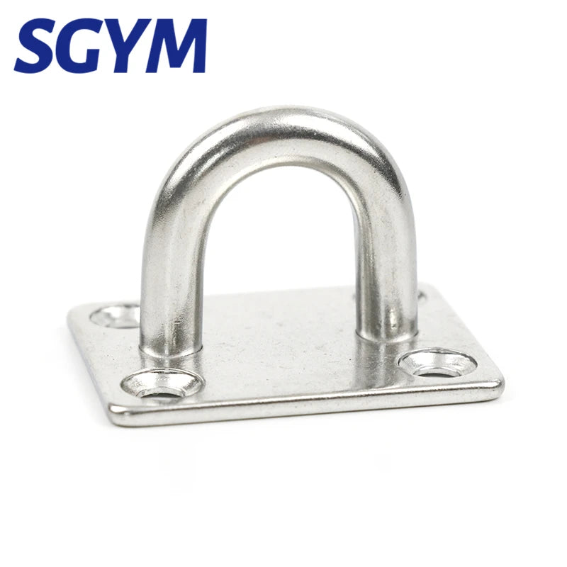 1pcs Staple Ring wall Hook Heavy Duty Fixed Pad Eye Plate Deck Door Buckle U-Shaped Heavy Duty Ceiling Mount Hanger