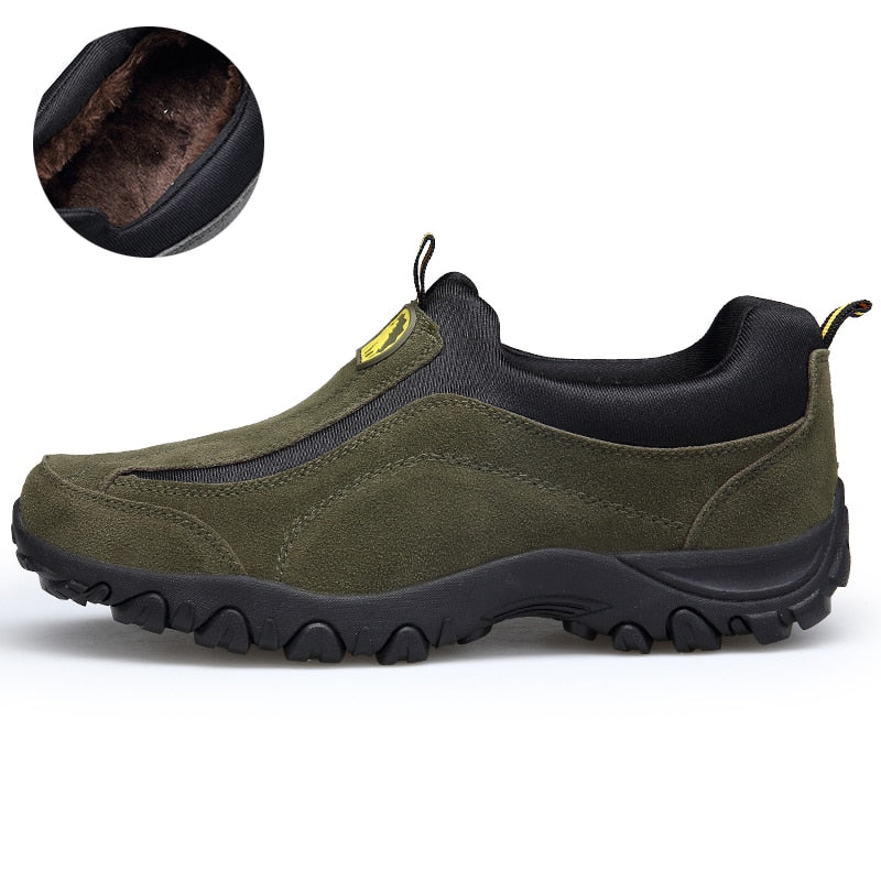 Fashion Flock Men Casual Shoes Suede Leather Shoes Men Sneakers Comfortable Outdoor Shoes Men Winter Shoes plus size 46