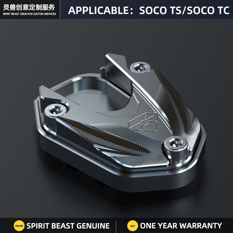 Spirit Beast Motorcycle Foot Support pad Modification Accessories For SOCO TC TS Side Stand Pad Extension Side support pad