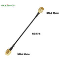 ALLiSHOP SMA Male To SMA male Female RG316 RG174 cable Jumper Pigtail 7cm/10/15/30/50cm/1m SMA plug Crimp FPV Cable 50ohms