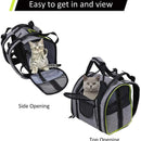 Benepaw Breathable Dog Carrier Sturdy Reflective Foldable Pet Backpack Lightweight Travel Puppy Carrying Bag Security Clip
