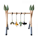1Set Nordic Style Baby Gym Play Nursery Sensory Ring-pull Toy Wooden Frame Infant Room Toddler Clothes Rack Gift Kids Decor
