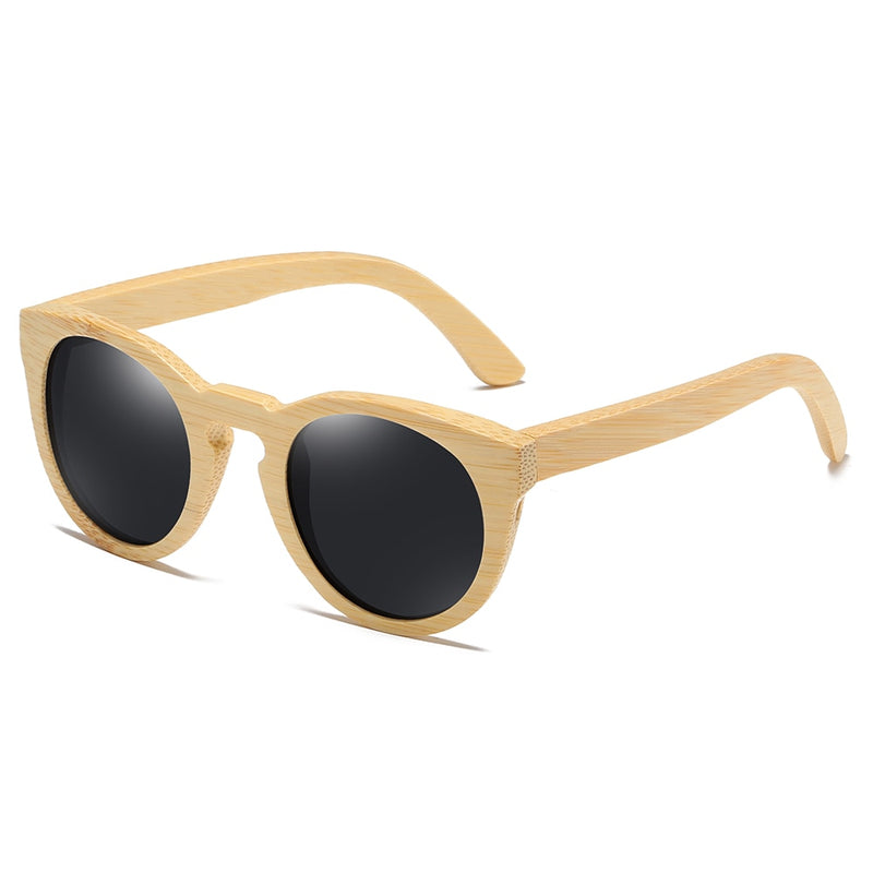 GM Natural Bamboo Sunglasses Women Polarized UV400 Brand Designer Classic Sun glasses Men Vintage Wooden Sunglasses S824