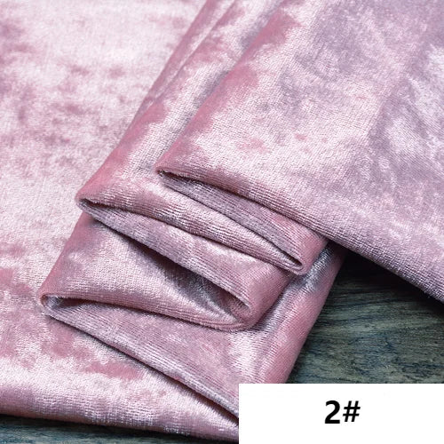 Stretch Crushed Velvet Fabric Upholstery Velour Cloth For Sofa and Curtain,Red,Black,Grey,Teal,Green,Blue,Pink