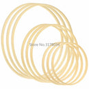 10pcs Dream Catcher Ring Round Bamboo Circle Embroidery Hoop Wind Chime DIY Hanging Accessories Wedding Wreath Decor Wall Crafts