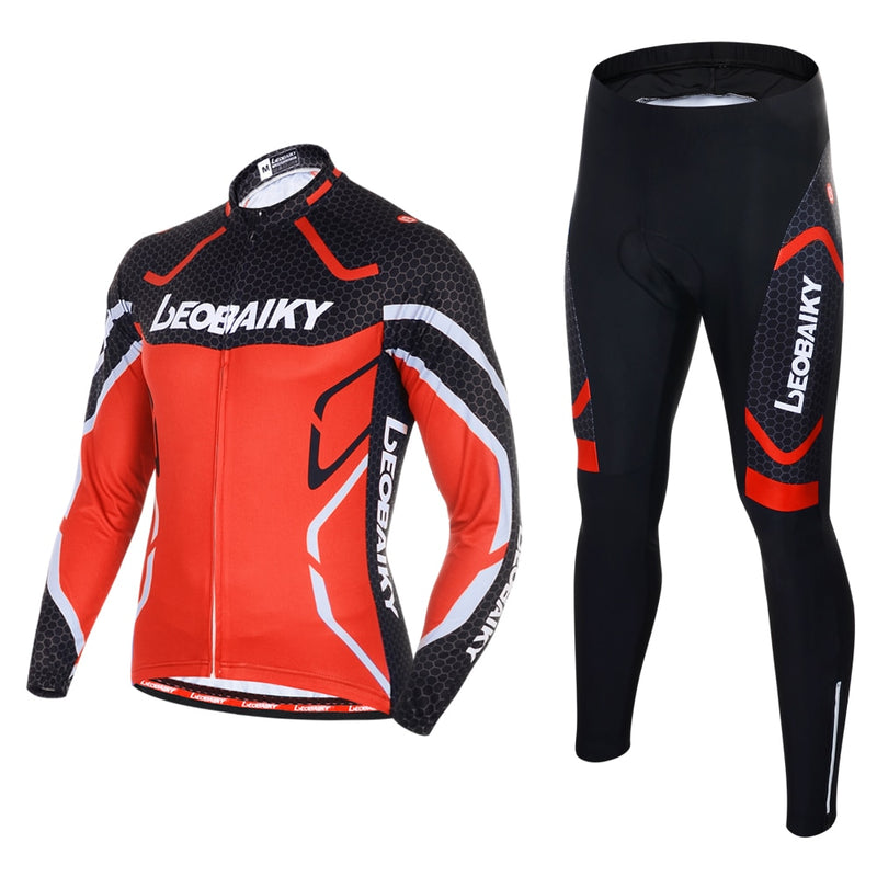 High Quality Pro Bicycle Jersey Long Sleeves Set Men Bike Clothing Mtb Cycle Wear 3D Padded Breathable Sportswear Complete Kits