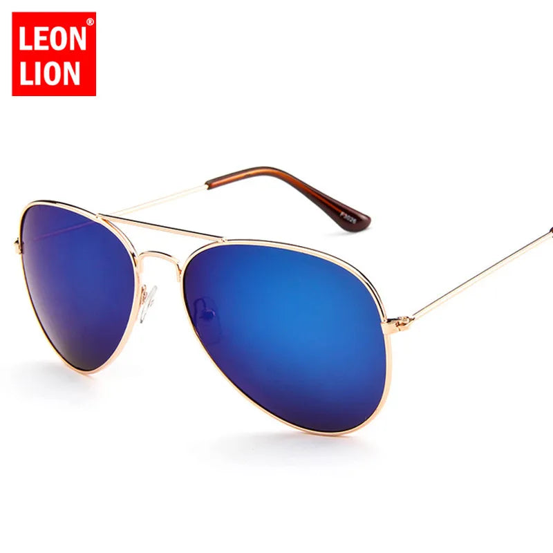 LeonLion 2023 Pilot Mirror Sunglasses Women/Men Brand Designer Luxury Sun Glasses Women Vintage Outdoor Driving Oculos De Sol