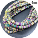 400pcs/Lot 3/4/5/6mm 16inch Round Slice Clay Beads Spacer Beads Polymer Clay Beads For Jewelry Making DIY Handmade Accessories