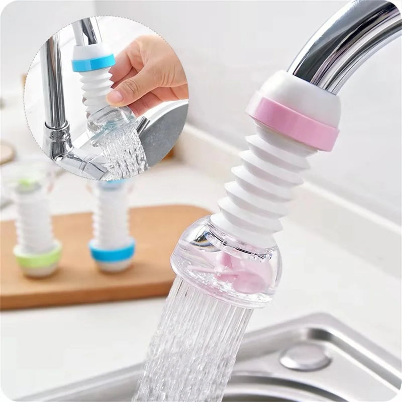 Faucet splash-proof head lengthened extension water purifier kitchen water sprinkler water saving rotary filter nozzle