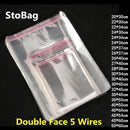 StoBag 100pcs Clear Self Adhesive Cello Cellophane Bag Self Sealing Plastic Bags Clothing Jewelry Packaging Candy OPP Resealable