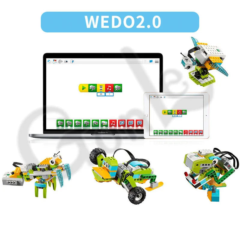 NEW Technical WeDo 3.0 Robotics Construction Set Building Blocks Bricks Compatible with 45300 Wedo 2.0 Educational DIY toys