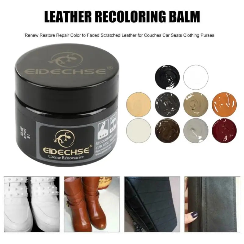 50ml Leather Paint Car Leather Repair Gel Home Car Seat Leather Finish Complementar Refurbishing Paste Leather Repair Paint Care