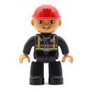 Big Size Action Figures City Princess Policemen Family Building Block Doll Character Accessory Assembly Toys for Children Gift