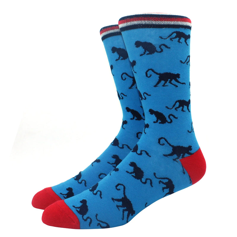 2024 New Hiphop Cotton Men Socks Harajuku Happy Funny animal Flamingo penguin chili Dress Socks for Male Wedding Christmas Gift