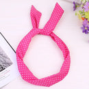 New Style 2022 Hair Ring Hair Accessories Headdress Rabbit Ears Headband Bow Hair Hoop Headbands Hair Scarf Band Bow Hairbands