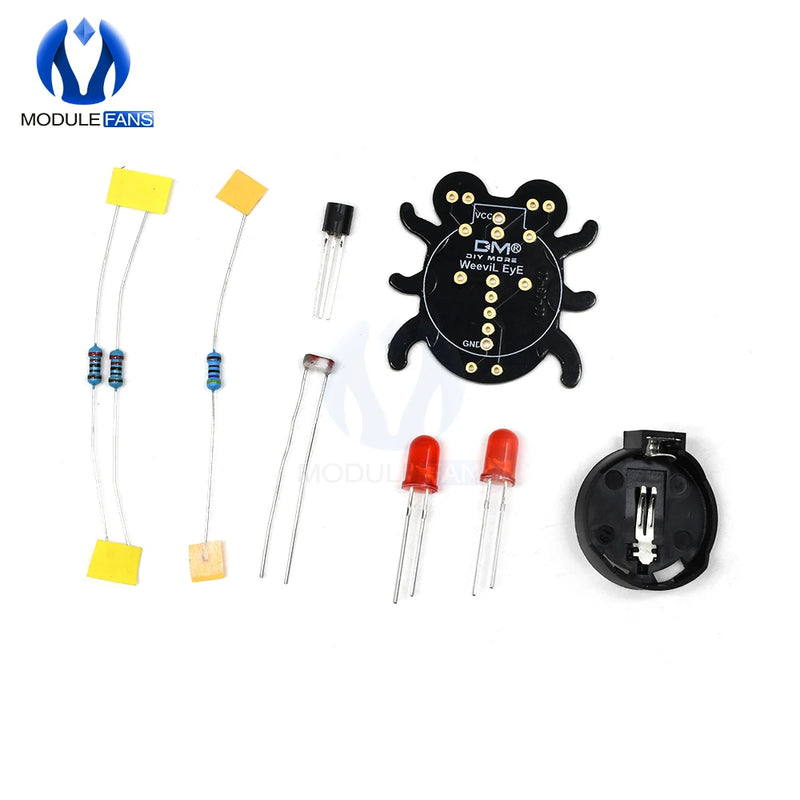 Beginner Learn to Solder Fun Kit: Weevil DIY KIT