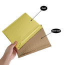 10PCS Gold Metallic Padded Envelopes Wedding Gift Bags Custom Logo Foil Postal Envelopes Padded Shipping Mailing Envelopes