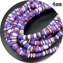 400pcs/Lot 3/4/5/6mm 16inch Round Slice Clay Beads Spacer Beads Polymer Clay Beads For Jewelry Making DIY Handmade Accessories