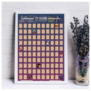 Decoration Home Top 100 Anime Scratch Off Poster Anime Bucket List Premium and Artistic Icons Great Gift For Anime Enthusiasts