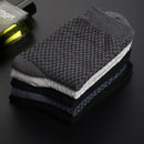 5 Pairs/Lot High Quality Men Bamboo Fiber Long Socks Business Man Breathable Deodorant Compression Summer Casual Male Crew Socks