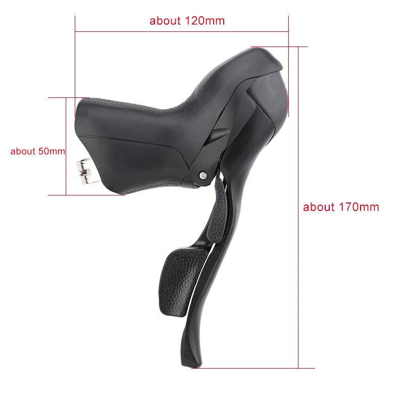 microNEW Road Bike Bicycle Shifter 2*10 Speed For 22.2-23.8mm Handlebar 7/8/9 Speed Dual Control Levers