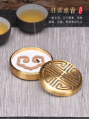 Pure Copper Incense Burner Set Incense Seal Tools Home Decoration Incense Holder Aroma Furnace Aromatherapy Yoga Office Relax