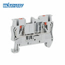 10Pcs PT 2.5 Push-in Terminal 2.5mm² Cable Electrical Connector DIN Rail Terminal Block Feed-Through Strip Plug PT2.5 PT-2.5