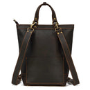 Luufan Crazy Horse Genuine Leather Men's Backpack 2 Use Multifunction Rucksack Big Capacity Daypack Men School Bags Travel Bags