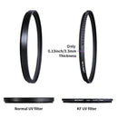 K&F CONCEPT UV Filter Lenses MC Ultra Slim Optics with Multi Coated Protection 49mm 52mm 58mm 62mm 67mm  77mm 82mm Camera Filter