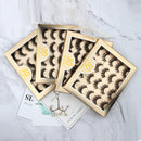 5/10 Pairs 3D Mink Eyelashes Fluffy Dramatic Eyelashes Makeup Wispy Mink Lashes Natural Long False Eyelashes Thick Fake Lashes