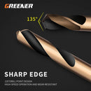 GREENER 3.0-6.0mm Cobalt Coated Twist Drill Bit Set Super Hard Drill Bit For Wood/Metal/Stainless Steel Hole Cutter Power Tools